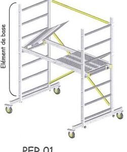 40 -  Echafaudage alu int 1.5/3.20m (vert) | P | BRICO